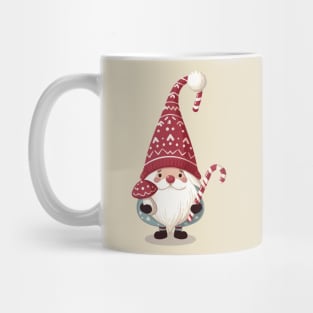 Cottagecore Aesthetics Vintage Santa Gnome Mug